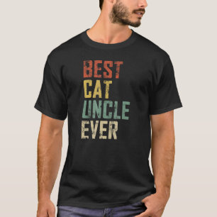 Camiseta Dia dos Pais Melhor Tio de Gato Ever Vintage 1