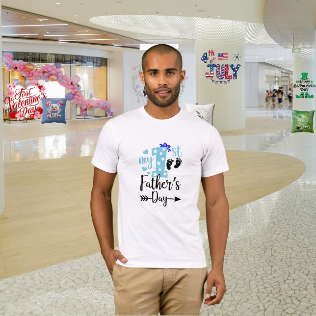 Camiseta Dia dos Pais "Meu 1º Dia dos Pais" (Criador carregado)
