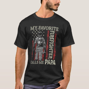 Camiseta Dia dos Pais Meu Bombeiro Favorito Me Liga