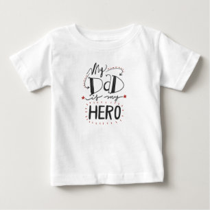 Camiseta Dia dos pais - "meu pai é meu herói "