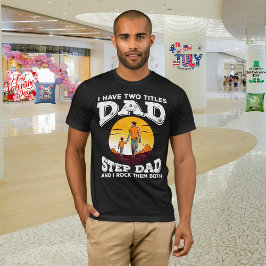 Camiseta Dia dos Pais "Pai e Padrasto"