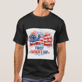 Camiseta Dia dos Pais Patriótico