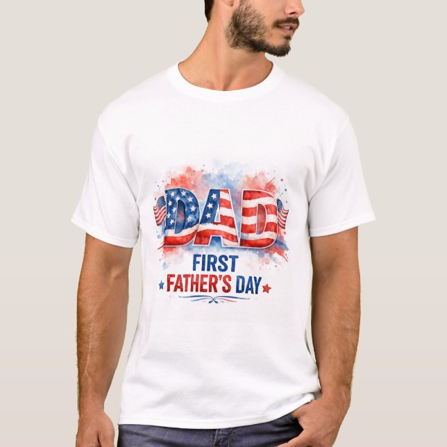 Camiseta Dia dos Pais Patriótico (Frente)