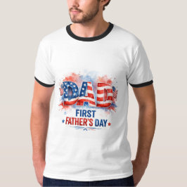 Camiseta Dia dos Pais Patriótico