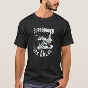 Camiseta Dia dos Pais Pesca de Inverno Pescador Buraco de G