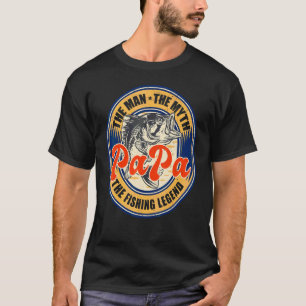 Camiseta Dia dos Pais Pescaria Para Pescadores Pescando Par