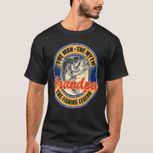 Camiseta Dia dos Pais Pescaria Pescador Pescando Para Vovô