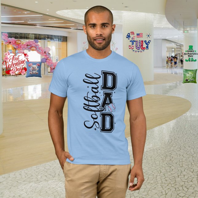 Camiseta Dia dos Pais "Softball Pai" (Criador carregado)