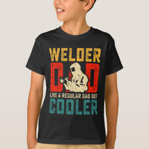 Camiseta Dia dos Pais Soldagem Legal Papai Avô Homens 