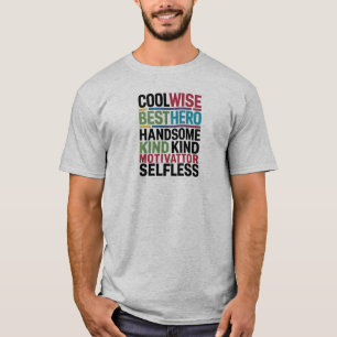 Camiseta Dia dos pais tipografia simples