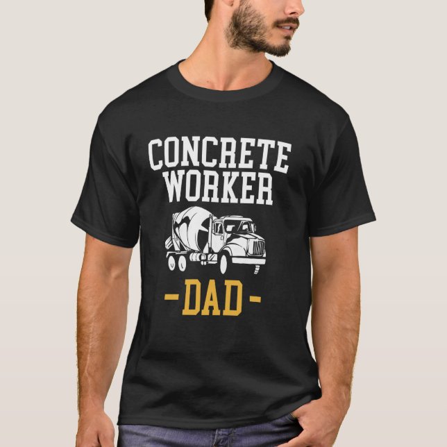 Camiseta Dia dos Pais Trabalhador de Concreto (Frente)
