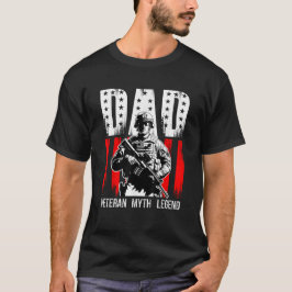 Camiseta Dia dos Pais Veterano Mito Lenda