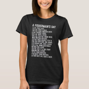 Camiseta Dia dos Pescadores Pescadores de Cerveja Humor