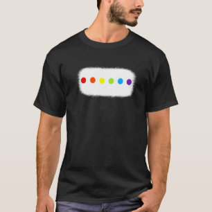 Camiseta Dia dos Pontos Arco-íris Bolinhas Cores Orgulho Ga