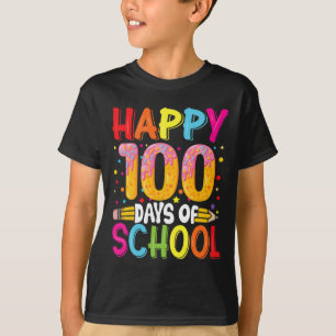 Camiseta Dia dos Professores Crianças Felizes 100 Dias 5