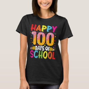Camiseta Dia dos Professores Crianças Felizes 100 Dias 5