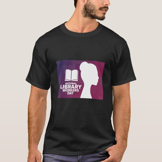 Camiseta Dia dos Trabalhadores da Biblioteca Nacional (Frente)
