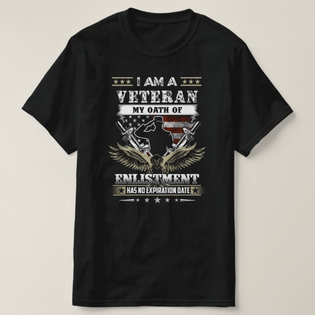 Camiseta dia dos veteranos (Frente do Design)