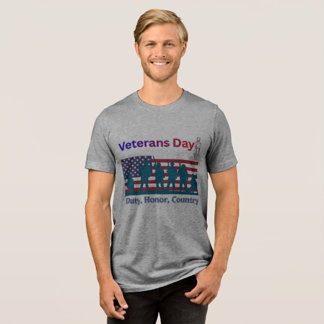 Camiseta Dia dos Veteranos (Frente Completa)