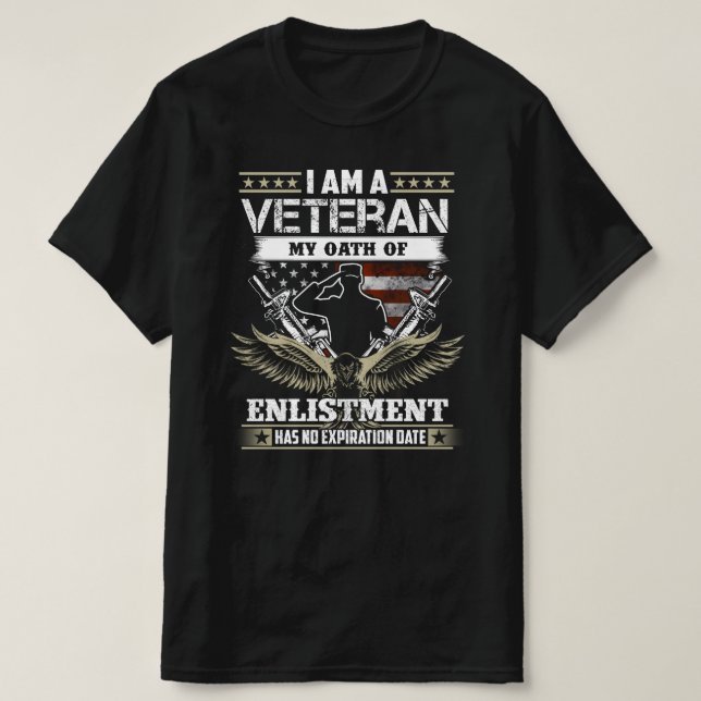 Camiseta dia dos veteranos (Frente do Design)