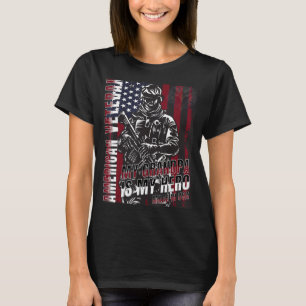 Camiseta Dia dos Veteranos Bandeira Americana Lança Orgulho