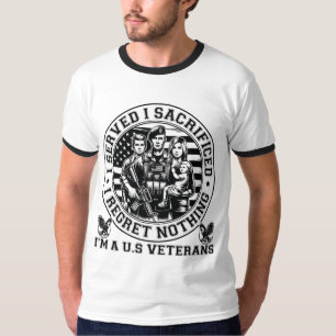 Camiseta Dia dos Veteranos: Honrando Nossos Heróis