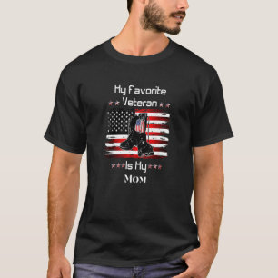 Camiseta Dia dos Veteranos Minha Veterana Favorita É Minha 