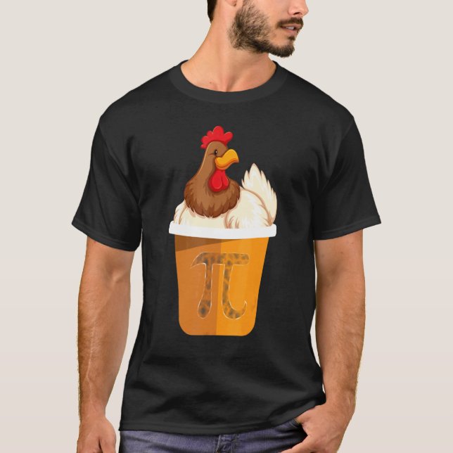 Camiseta Dia engraçado da torta de frango Pi 3 14 Professor (Frente)