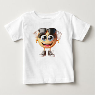 Camiseta Dia Ensolarado, Emoji, por Natasha Us