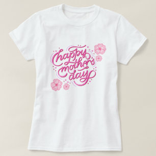 CAMISETA DIA FELIZ DA MÃE DESIGN MODERNO