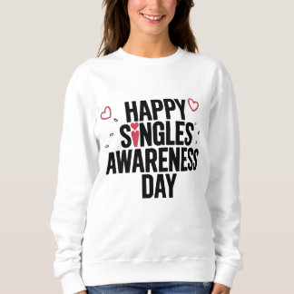 Camiseta Dia Feliz de Conscientização dos Solteiros Celebre