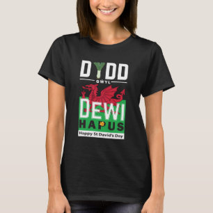 Camiseta Dia Feliz de São Davi Dydd Gŵyl Dewi Hapus 7