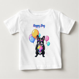 Camiseta Dia Feliz do Bulldog Francês 