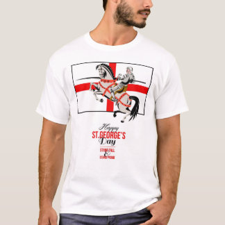 Camiseta Dia feliz orgulhoso P retro de St George do