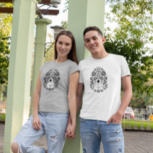 Camiseta Dia Floral do Violão da Design dos Mortos