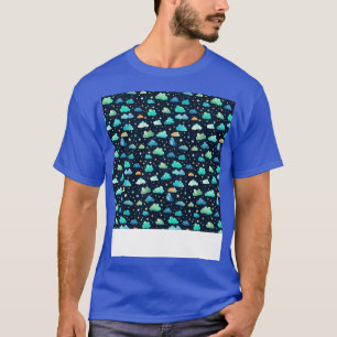 Camiseta Dia Flutuante de Paisagem do Céu Invisível na Nuve
