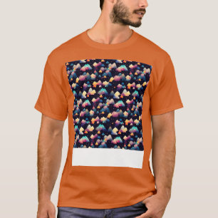 Camiseta Dia Flutuante de Paisagem do Céu Invisível na Nuve