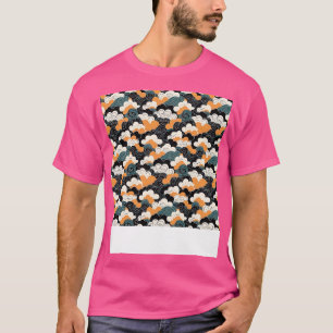 Camiseta Dia Flutuante de Paisagem do Céu Invisível na Nuve