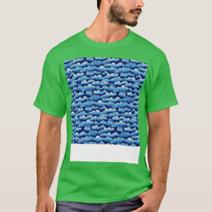Camiseta Dia Flutuante de Paisagem do Céu Invisível na Nuve