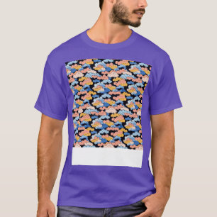 Camiseta Dia Flutuante de Paisagem do Céu Invisível na Nuve