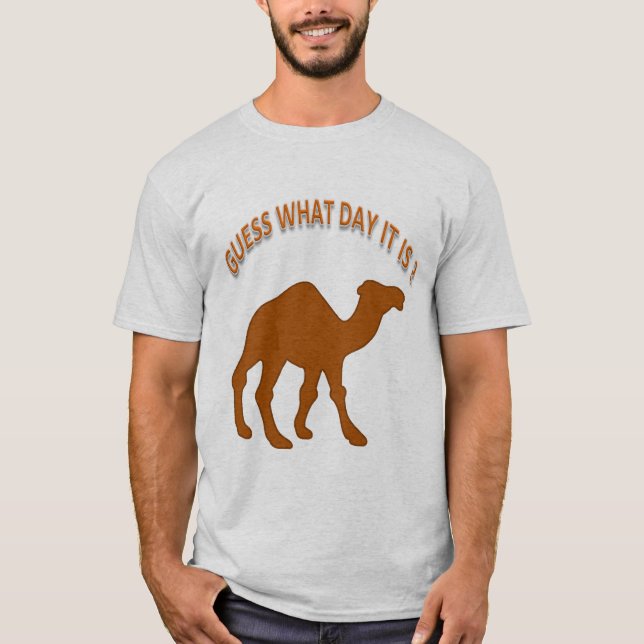 Camiseta Dia Hump adivinha que dia é? (Frente)