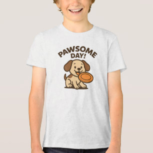 Camiseta Dia Incrível Gráfico de Cachorrinho Fofo