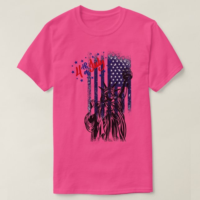 Camiseta Dia Independente de 4 de julho (Frente do Design)