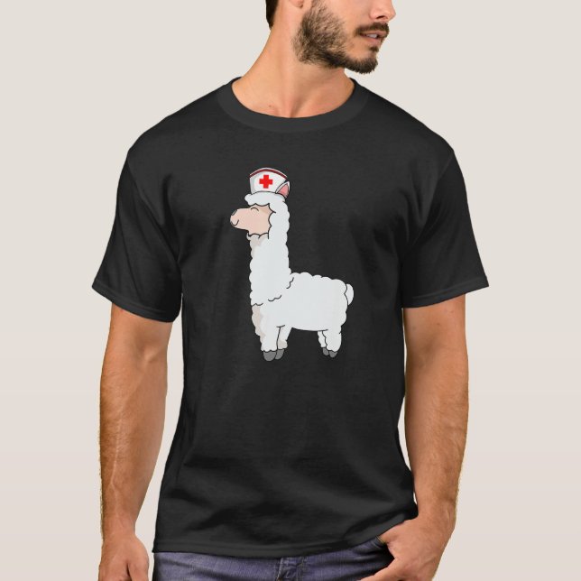 Camiseta Dia Internacional da Enfermeira de Llama (Frente)