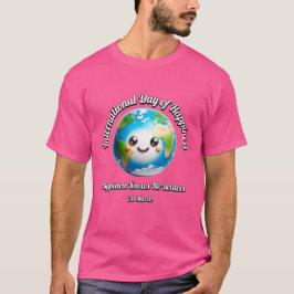Camiseta Dia Internacional da Felicidade.