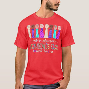 Camiseta Dia Internacional da Mulher 2022 Igualdade entre H