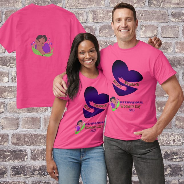 Camiseta Dia Internacional da Mulher 2023 "Embrace Equity" (Criador carregado)