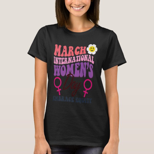 Camiseta Dia Internacional da Mulher 2023 - Equitação do te (Frente)