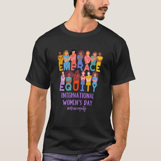 Camiseta Dia Internacional da Mulher 2023 IWD Abrace a Equi (Frente)
