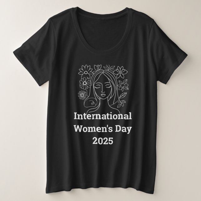 Camiseta Dia Internacional da Mulher 2025 (Frente do Design)